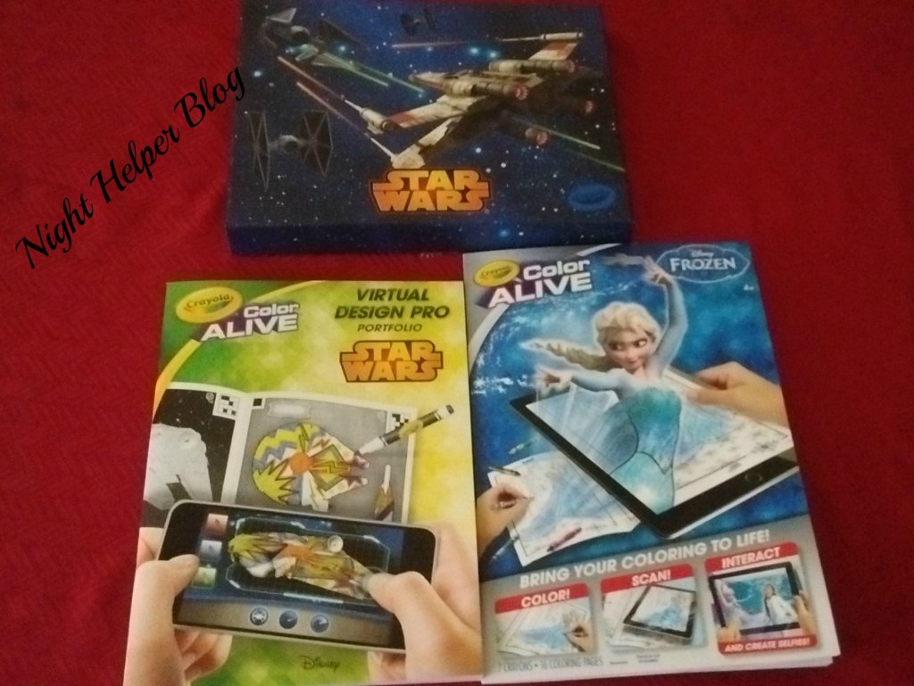 New Crayola's Color Alive Frozen and Star Wars Virtual Design Pro, just ...