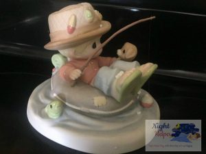 precious moments father's day fishing figurine