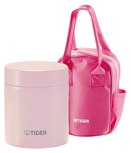 Tiger thermal insulation lunch box lunch jar stainless steel cup pink