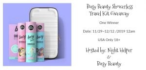 Busy Beauty Showerless Travel Kit Giveaway