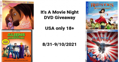 Movie Night DVD's giveaway