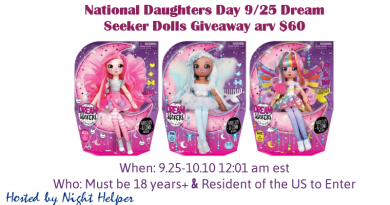 National Daughters Day 9/25 Dream Seeker Dolls Giveaway arv $60