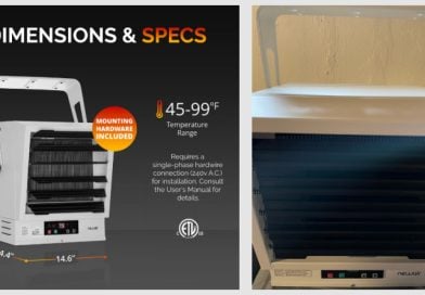 Stay Warm and Comfy In Your Garage with the Newair Hardwired Electric Garage Heater! (SKU: NGH1K6WH00)