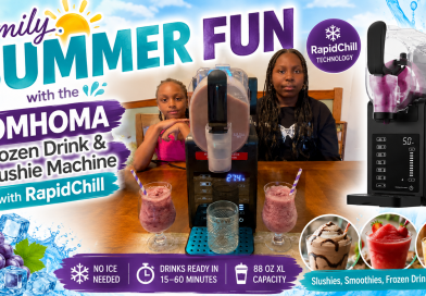 Family Summer Fun with the COMHOMA Frozen Drink & Slushie Machine with RapidChill