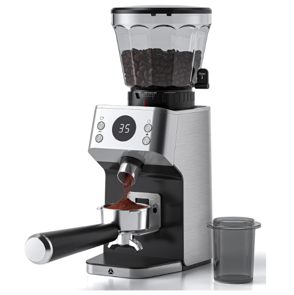 AOBOSI Espresso Coffee Grinder With 45 Settings, model UL-CG223A-SV