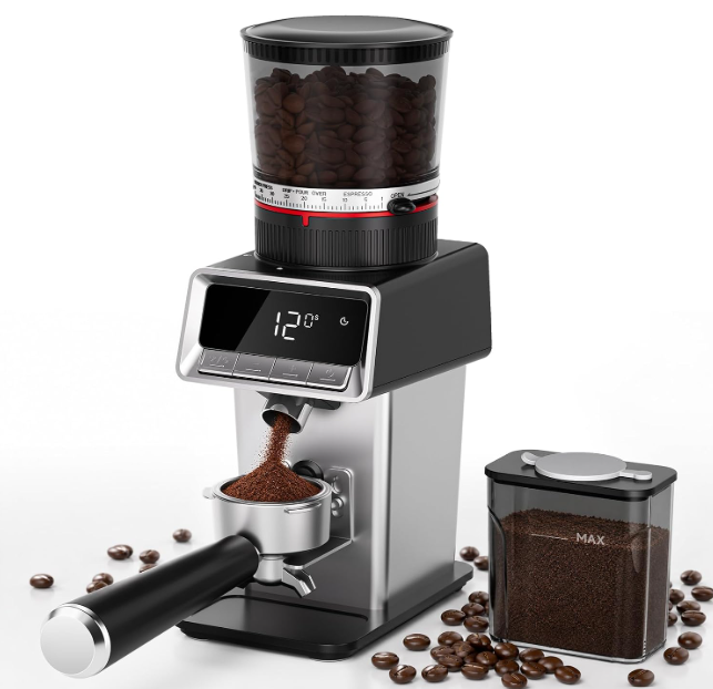 AOBOSI Burr Coffee Grinder With 48mm Conical Burrs, model UL-CG-004-SV