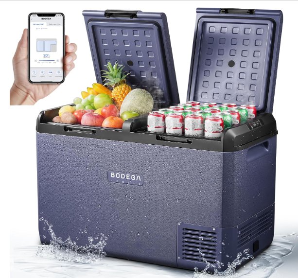 BODEGA 75 Litre Dual Zone Car Refrigerator, model UL-MCD75-RB